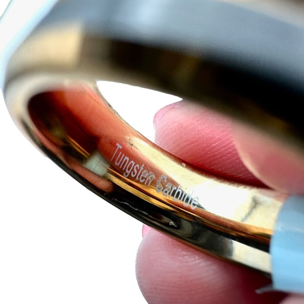 Tungsten Carbide Mens Ring Original Tag Attached Size 11.5 Comfort Fit - Picture 3 of 4